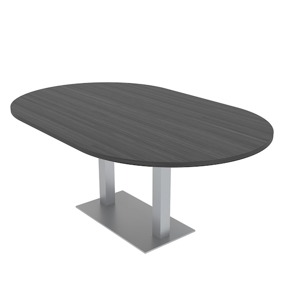 45.25 in W, 84 in L, 29 in H, Engineered Wood Top, Grey